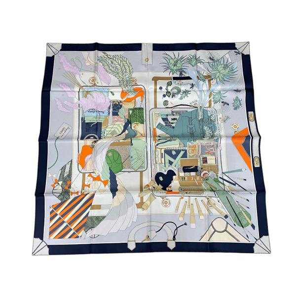 【特価】HERMES カレ 90 バガージュ・ア・マン 2024_新品未使用 HERMES（エルメス） 未使用 レディース カレ90 バガージュ・ア・マン