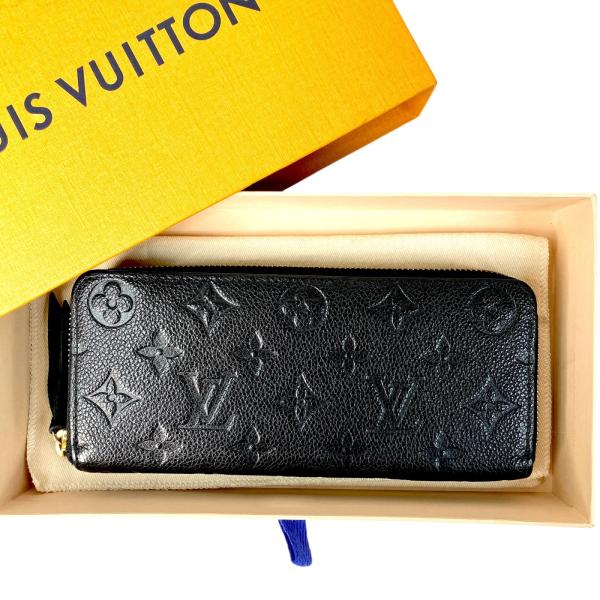 ✨極美品✨ ルイヴィトン アンプラント ポルトフォイユ クレマンス 長財布 黒 LOUIS VUITTON ルイヴィトン 長財布 モノグラム・アンプラント