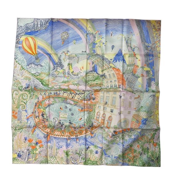 未使用品！　エルメス　スカーフ　現行品　カレ90 クレイジーフォーブル　2024 カレ 90 《クレイジー・フォーブル》 | Hermès - エルメス-公式