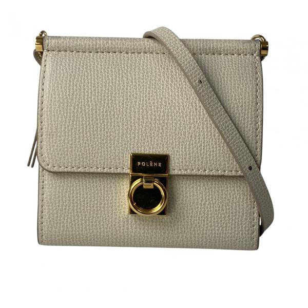 【美品】10/26まで出品　ポレーヌ　クロスボディウォレット　バーガンディ ポレーヌ POLENE レディース クロスボディ ショルダー ウォレット