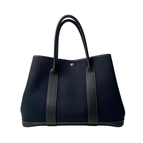 ★★1点限り★エルメス ガーデンパーティPM ブラック 刻印O HERMES（エルメス） ガーデンパーティPM □O刻印 トートバッグ