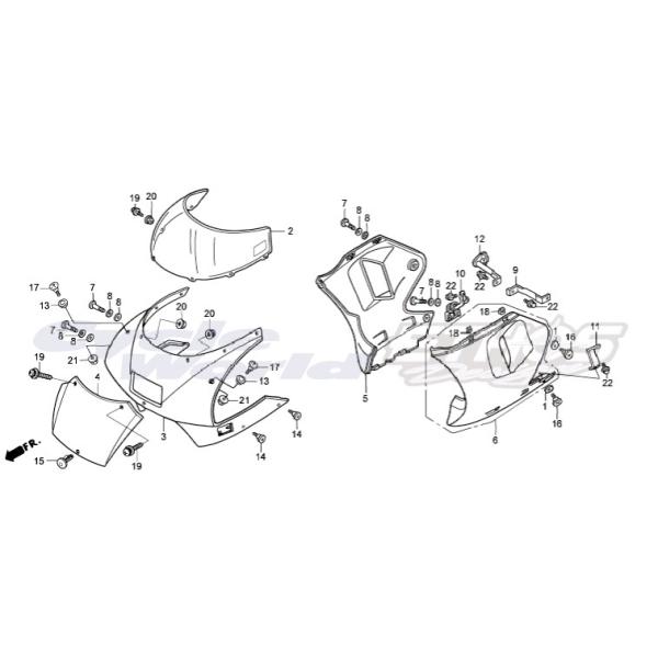 Nf4 770 ボルト カウルセット 6 13 Hrc ホンダレーシング nf4770 エトスデザイン 通販 Yahoo ショッピング