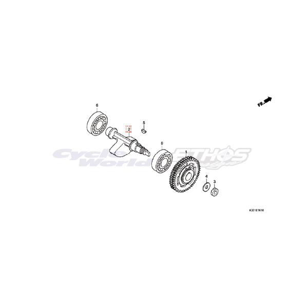 ホンダ 13421-K33-D01 シャフト,バランサー CBR250R MC41 HRC