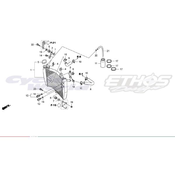 HONDA バイクタンク　HRC ホンダ（HONDA） 19602-NF4-810 タンク,キャッチ 250 HRC ホンダ