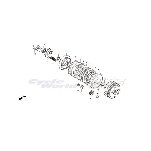 パーツ hee ホンダ（HONDA） 22201-GBF-B40 ディスク,クラッチフリクション HRC