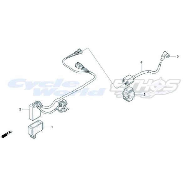 確認画像2 ホンダ（HONDA） 30410-NX2-000 ユニットCOMP,CDI HRC ホンダ