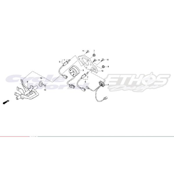 ホンダ 37564-NX7-003 インジケーター,シフトアップ HRC ホンダ