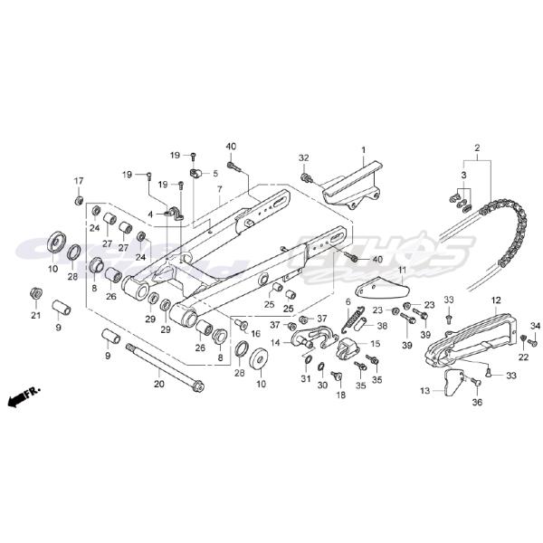【専用品】 ホンダ（HONDA） 40510-NN3-000 ケース,ドライブチェーン RTL300R 2017