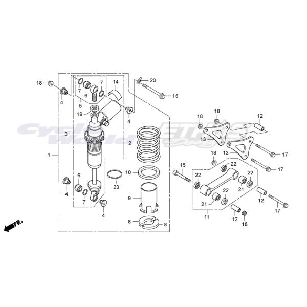 ホンダ 52400-NX1-003 クッションASSY