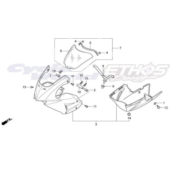 専用 1 ホンダ 94252-10100 ピン,ロック10MM HRC : エトスデザイン