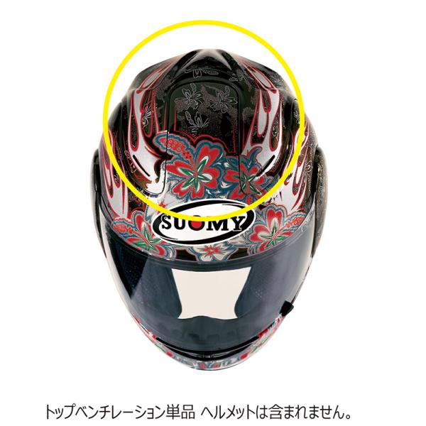 SUOMY リペアパーツ S0241 SPGBブラックフラワー用トップベンチ