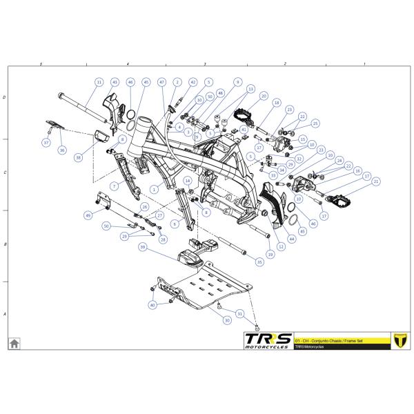 01027TR100 フレームプロテクション,L　TRRS ラガレーシング