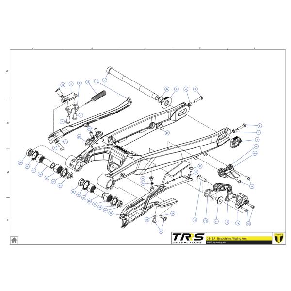 A　18日まで 03027TR100 ブッシュ,スイングアームピボット TRRS ラガレーシング