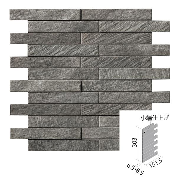 エコカラット ルドラ NX 25×151角片面小端仕上げ(短辺)ネット張り(出隅