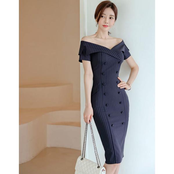 ワンピース 肩出し 膝丈 タイト タイトワンピース スーツ キャバ スナック ドレス 膝丈 着痩せ 韓国 黒 Buyee Buyee Japanese Proxy Service Buy From Japan Bot Online