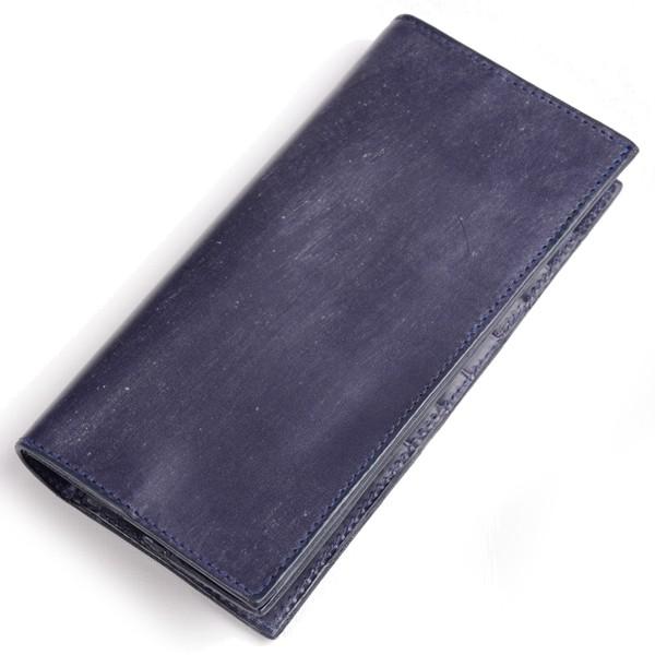 GLENROYAL（グレンロイヤル） 二つ折長財布 ダークブルー 03-5594