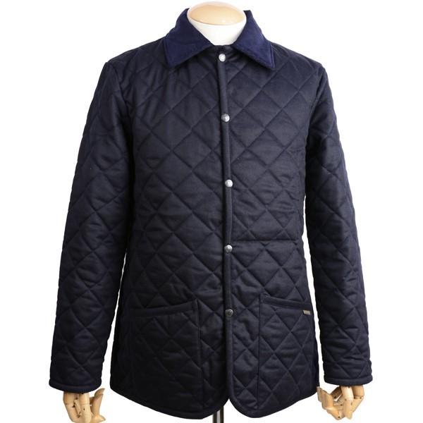 ラベンハム メンズ Lavenham Men S キルティングジャケット デンハム ネイビー プレインウール素材 ミドルフイットモデル Hmew Denham W 28 イートンプラス 通販 Yahoo ショッピング