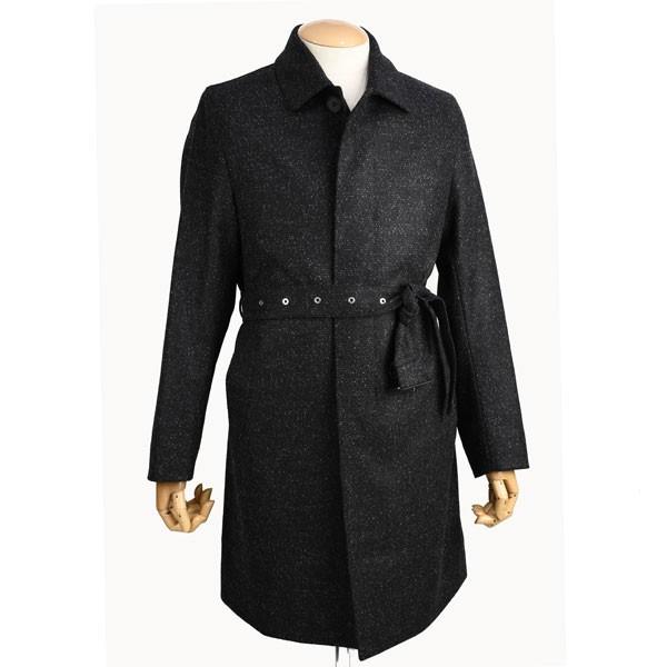 秋冬 マッキントッシュロンドン メンズ Mackintosh London ダンケルド バーズアイ ウールベルテッドコート チャコール 伊 ディプライ社製素材 Mkdw 35 4 18 イートンプラス 通販 Yahoo ショッピング