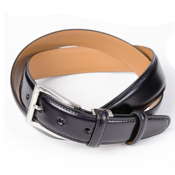 キース KIETH 水染めシェルコードバン一枚革ベルト（ウエスト93cm対応