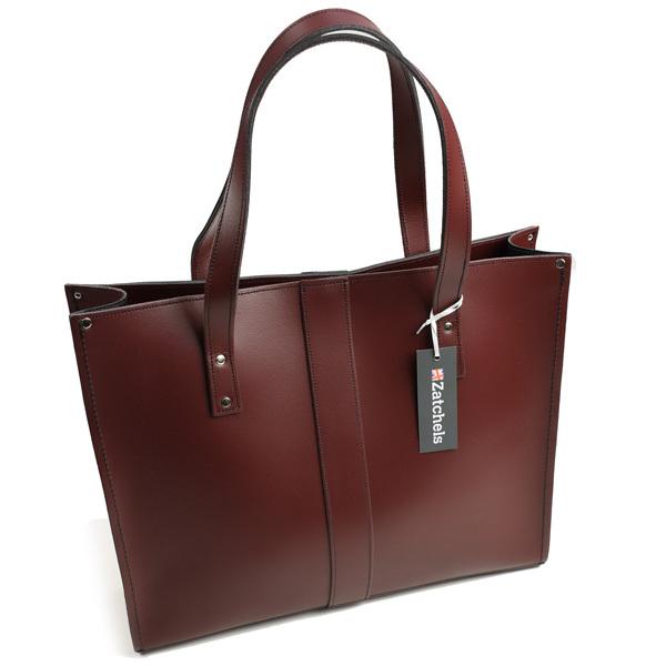 ザッチェルズ ZATCHELS レザーショッパー（レザートートバッグ 