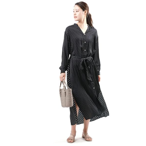 【別注✨ビッグサイズ】neQuittezpas ヌキテパ シャツワンピース NE QUITTEZ PAS! ヌキテパ シャツワンピース ドットワンピース