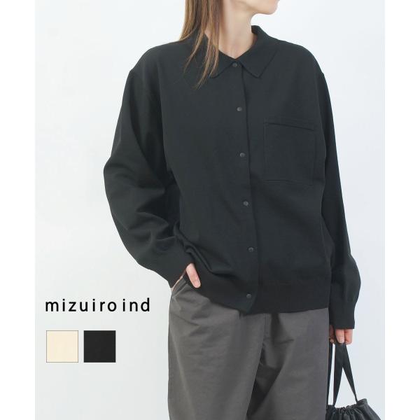 ミズイロインド シャツカーディガン mizuiro ind 2026春夏新作