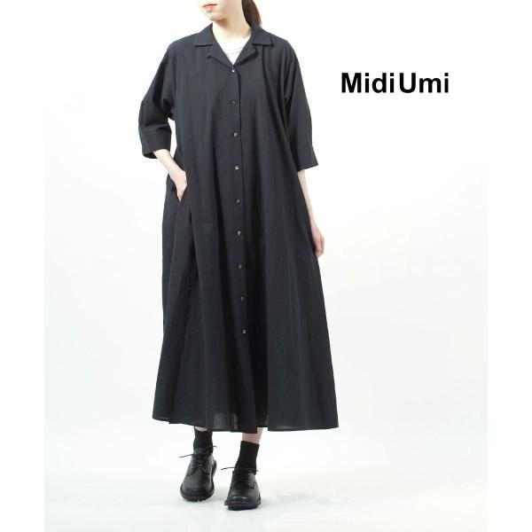 MidiUmi（ミディウミ） シャツワンピース ロングワンピース Midi-Umi