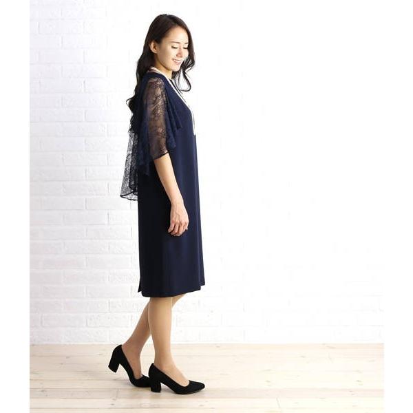 新品タグ付き✨kaene カエン バックパールコート　ノーカラー ブルー 秋冬 新品タグ付き✨kaene カエン バックパールコート ノーカラー