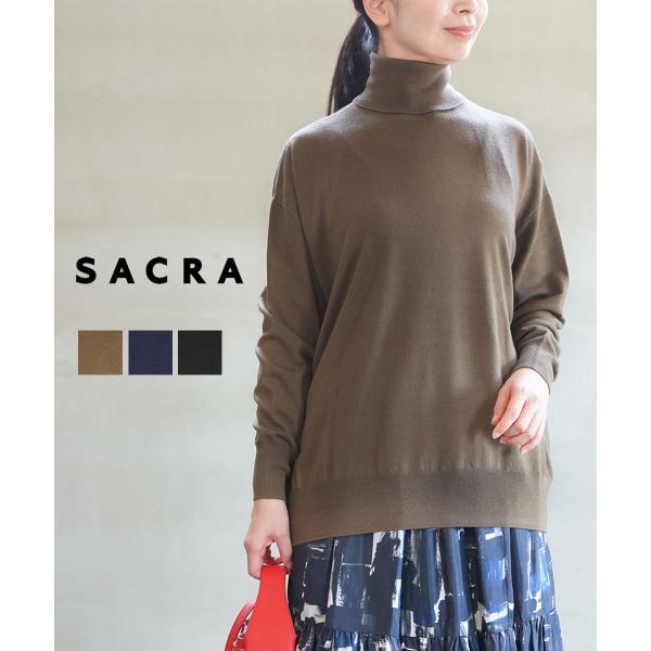 サクラ EXTRA FINE MERINO TOP SACRA 125536081 国内正規品 2025秋冬新作 送料無料 サクラ EXTRA FINE MERINO TOP SACRA 2025秋冬新作 レディース 国内