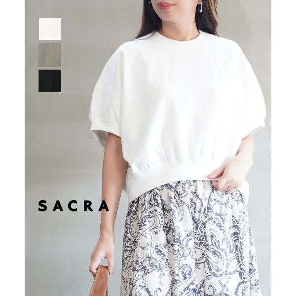定価38500円 2026年春夏新品未使用 SACRA サクラ シャツ ブラウス サクラ DOUBLE KNITTED CLOTH TOP SACRA 2026春夏新作 レディース 国内