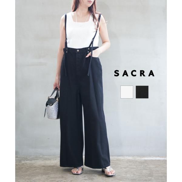 サクラ VINTAGE DENIM SALOPETTE SACRA 2026春夏新作 レディース 国内