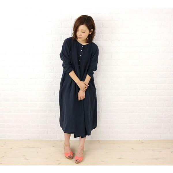 A Koloni コロニー リネンワッシャー長袖 ピンタックワンピース レディース Buyee Buyee Japanese Proxy Service Buy From Japan Bot Online