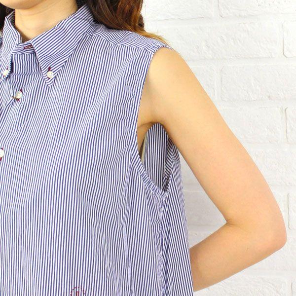 Iliann Loeb Individualized Shirts コットン ストライプノースリーブシャツワンピース 1 159b レディース Buyee Buyee 日本の通販商品 オークションの代理入札 代理購入