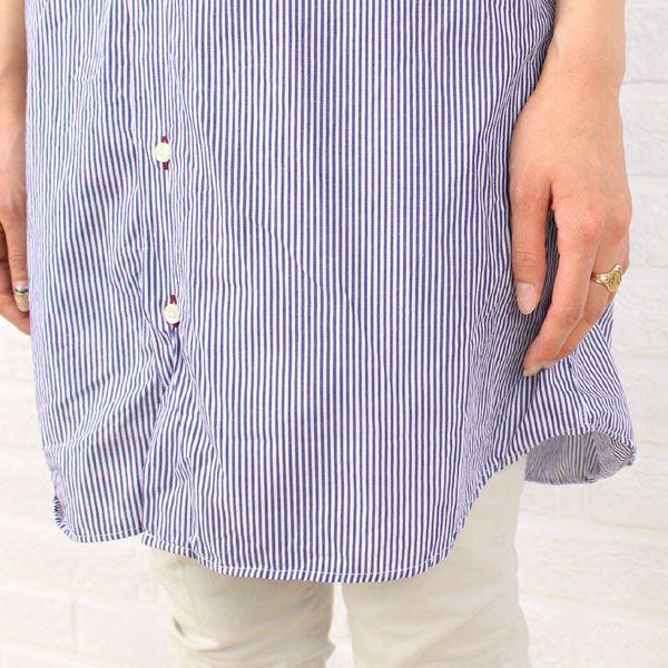 Iliann Loeb Individualized Shirts コットン ストライプノースリーブシャツワンピース 1 159b レディース Buyee Buyee 日本の通販商品 オークションの代理入札 代理購入