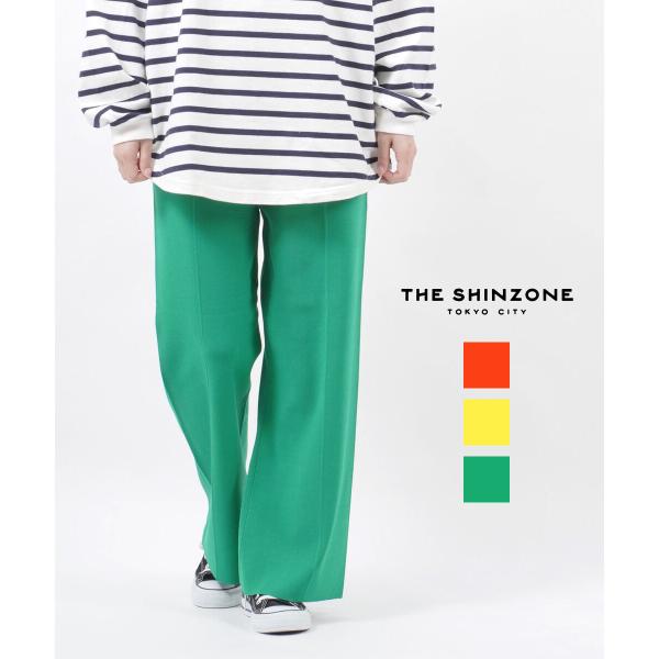 �U �V���]�[�� �j�b�g�p���c �J���[�p���c �Z���^�[�p���c KNIT PANTS THE SHINZONE ���f�B�[�X �������K�i ����
