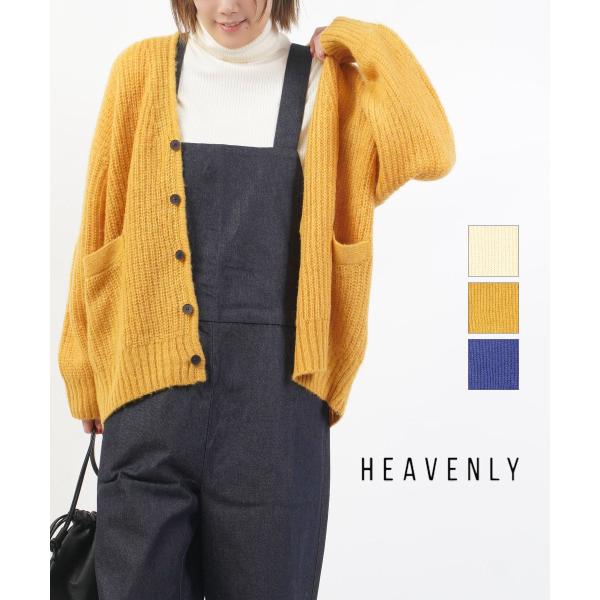 ヘブンリー モヘアミックスニットカーディガン HEAVENLY 2451144 国内正規品 220409 送料無料 ヘブンリー モヘアミックスニットカーディガン HEAVENLY レディース