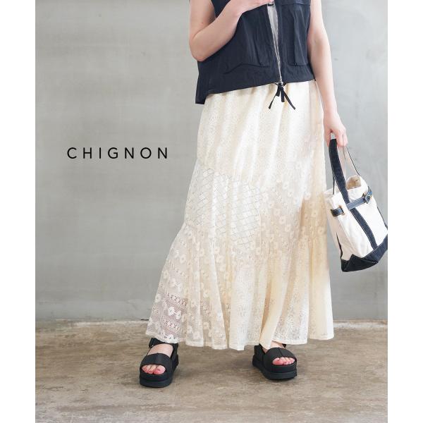 シニヨン レースミックスSK CHIGNON 2652-207BZ 国内正規品 2025春夏新作 送料無料 シニヨン レースミックスSK CHIGNON レディース 国内正規品 : etre!par