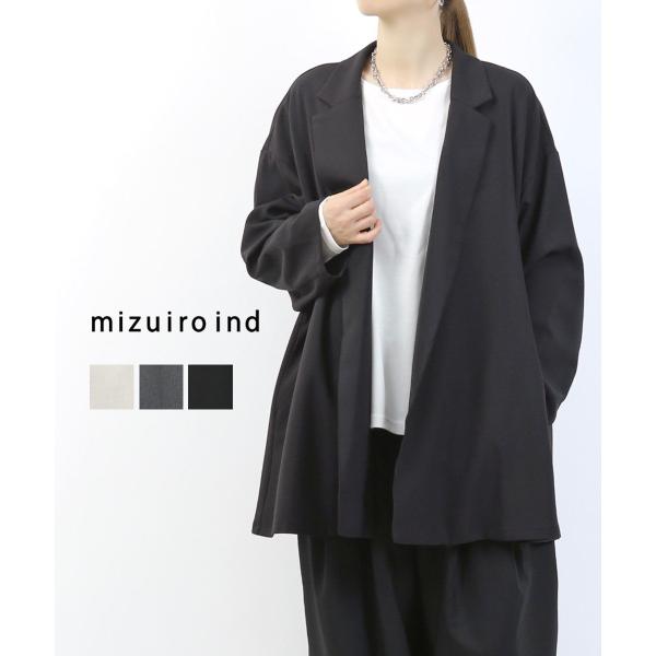 美品 mizuiro ind ミズイロインド テーラードシャツジャケット mizuiro ind テーラードシャツジャケット | mizuiro ind