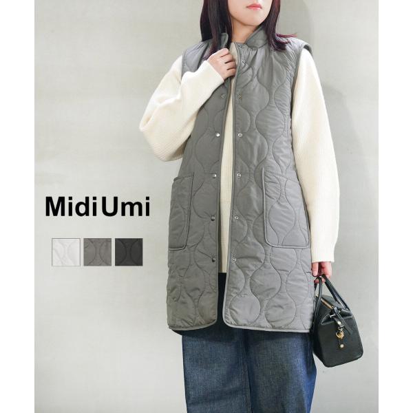 ミディウミ キルティングリバーシブルベスト Midi-Umi 3-779917 国内正規品 2025秋冬新作 送料無料 ミディウミ キルティングリバーシブルベスト Midi-Umi 2025秋冬新作