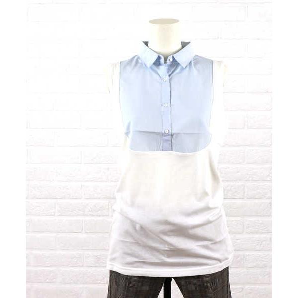 Tricot Tricot トリコトリコ コットン レーヨン 襟付き タンクトップ レディース Etre Par Bleu Comme Bleu 通販 Paypayモール