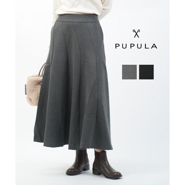 PUPULA（ププラ） デュアルウォームポンチ フレアスカート レディース