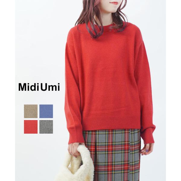 ミディウミ ラクーンニットプルオーバー Midi-Umi 2025秋冬新作