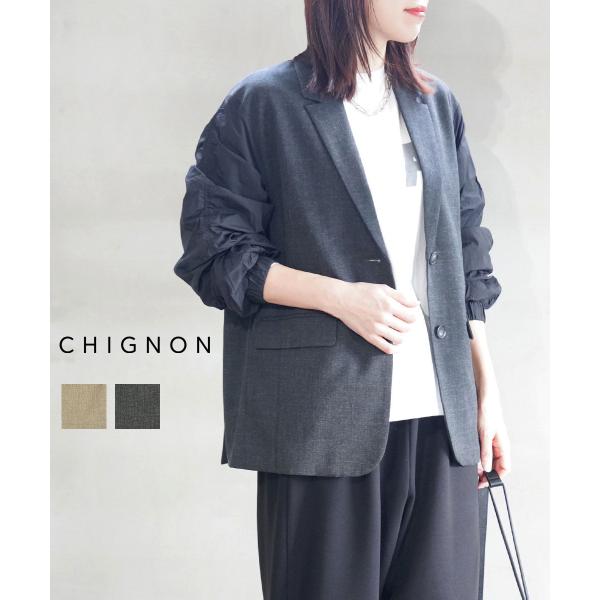 シニヨン 袖MA-1ドッキングジャケット CHIGNON レディース 国内正規品 