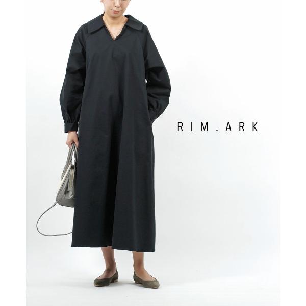 ccc　美品　RIM.ARK ツイード マキシ丈ロングワンピース 美品 リムアーク RIM.ARK ツイード マキシ丈ロングワンピース M