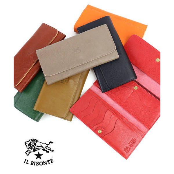 IL BISONTE イルビゾンテ レザー三つ折り長財布・5412300340-0061402  