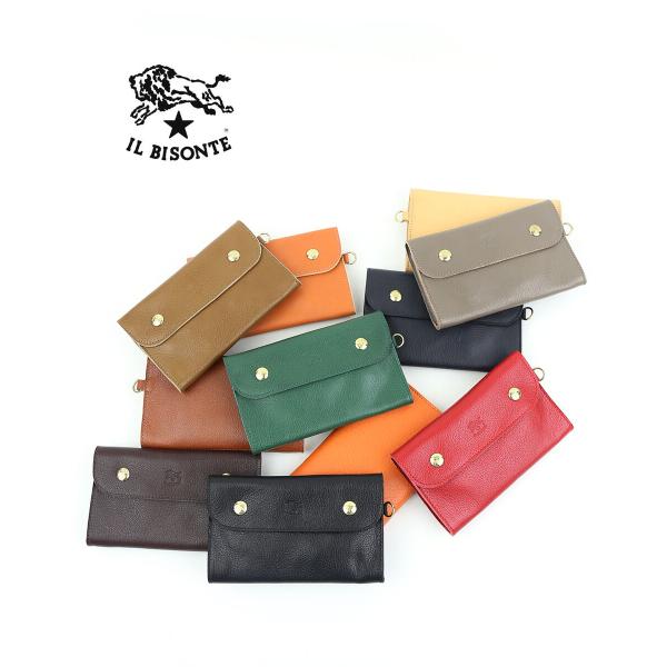 イルビゾンテ ミデイアムウオレット 財布 IL BISONTE 54222309441 国内正規品 220209 送料無料 IL BISONTE（イルビゾンテ） ミデイアムウオレット 財布 レディース