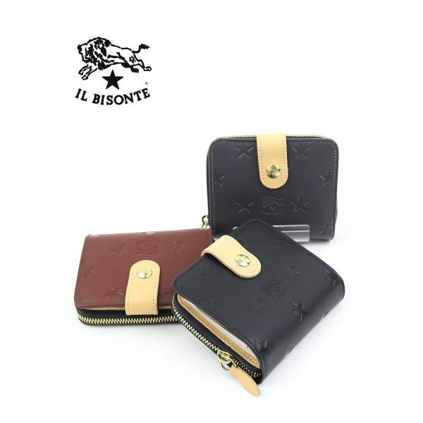 IL BISONTE（イルビゾンテ） ラウンドファスナー 二つ折り財布