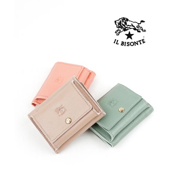 IL BISONTE（イルビゾンテ） ミニ財布 トリフォルドウォレット