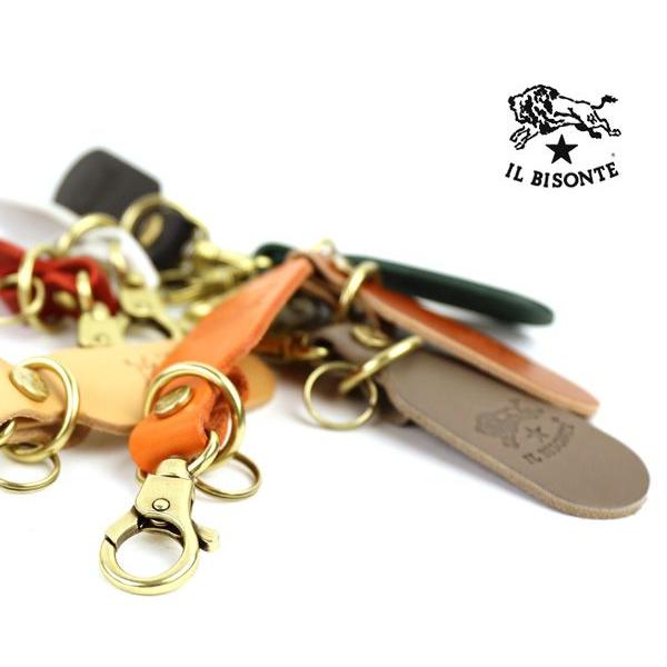 IL BISONTE(イルビゾンテ)レザー ロゴ入り タグ キーホルダー・5442409150-0061402【メール便可能3】 IL BISONTE（イルビゾンテ） レザーロゴ入り タグキーホルダー