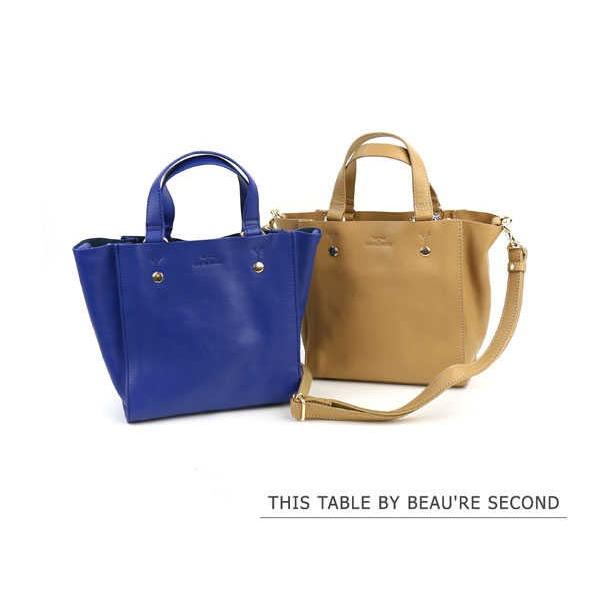 This Table By Beau Re Second ビュレ レザー 2way ミニ トートバッグ Bs 1661 1561502 レディース Etre Par Bleu Comme Bleu 通販 Paypayモール